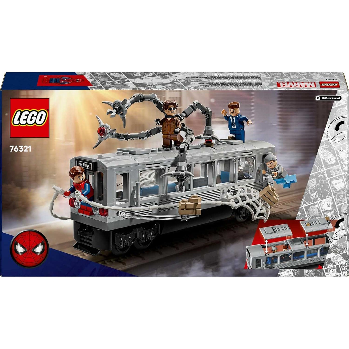 Lego - Super Heroes Marvel Spider-Man Contro Doc Ock: Duello Sul Treno 76321