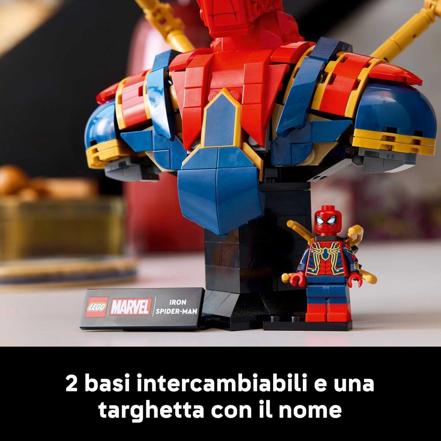 Lego - Super Heroes Marvel Busto Di Iron Spider-Man 76326