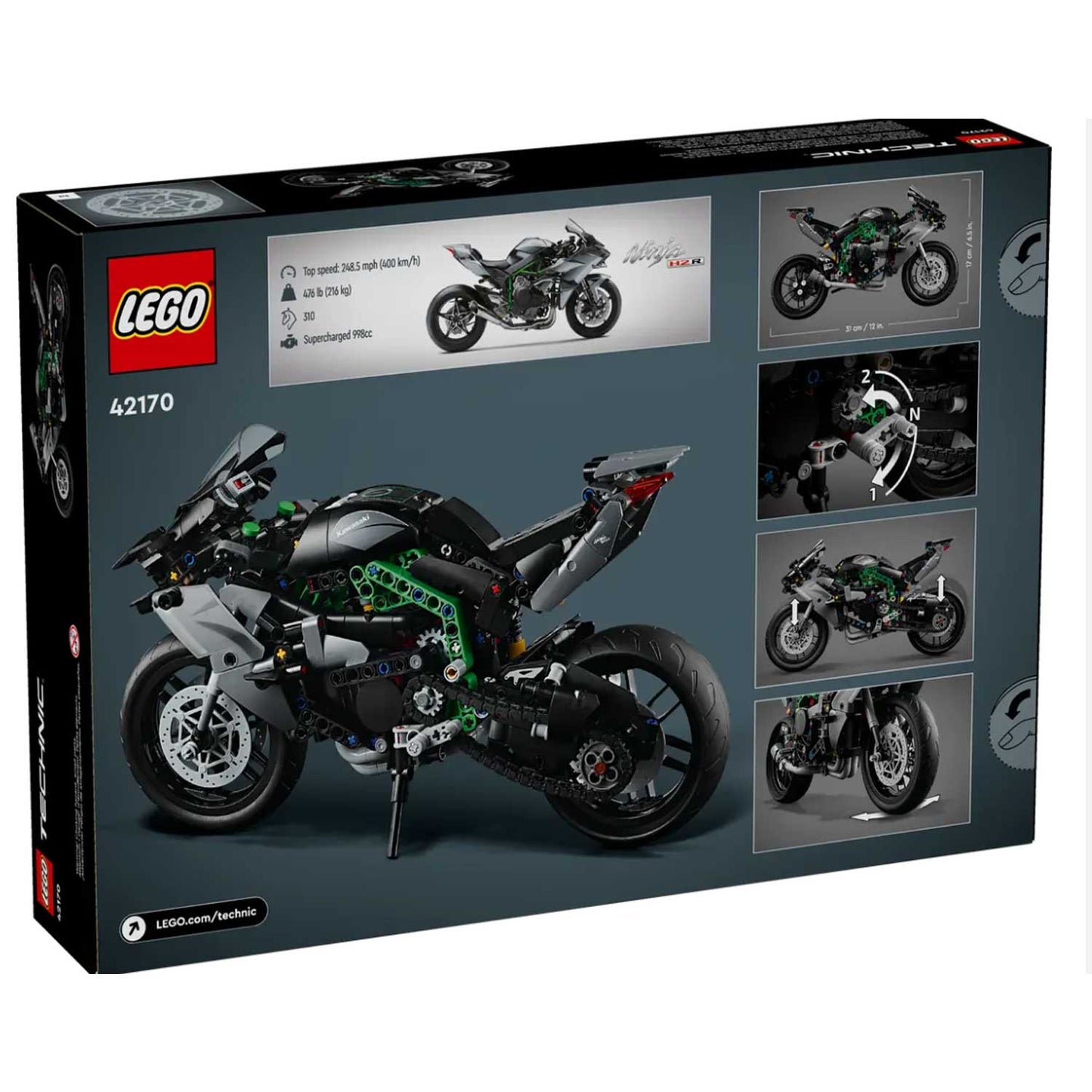 Lego - Technic Motocicletta Kawasaki Ninja H2R 42170