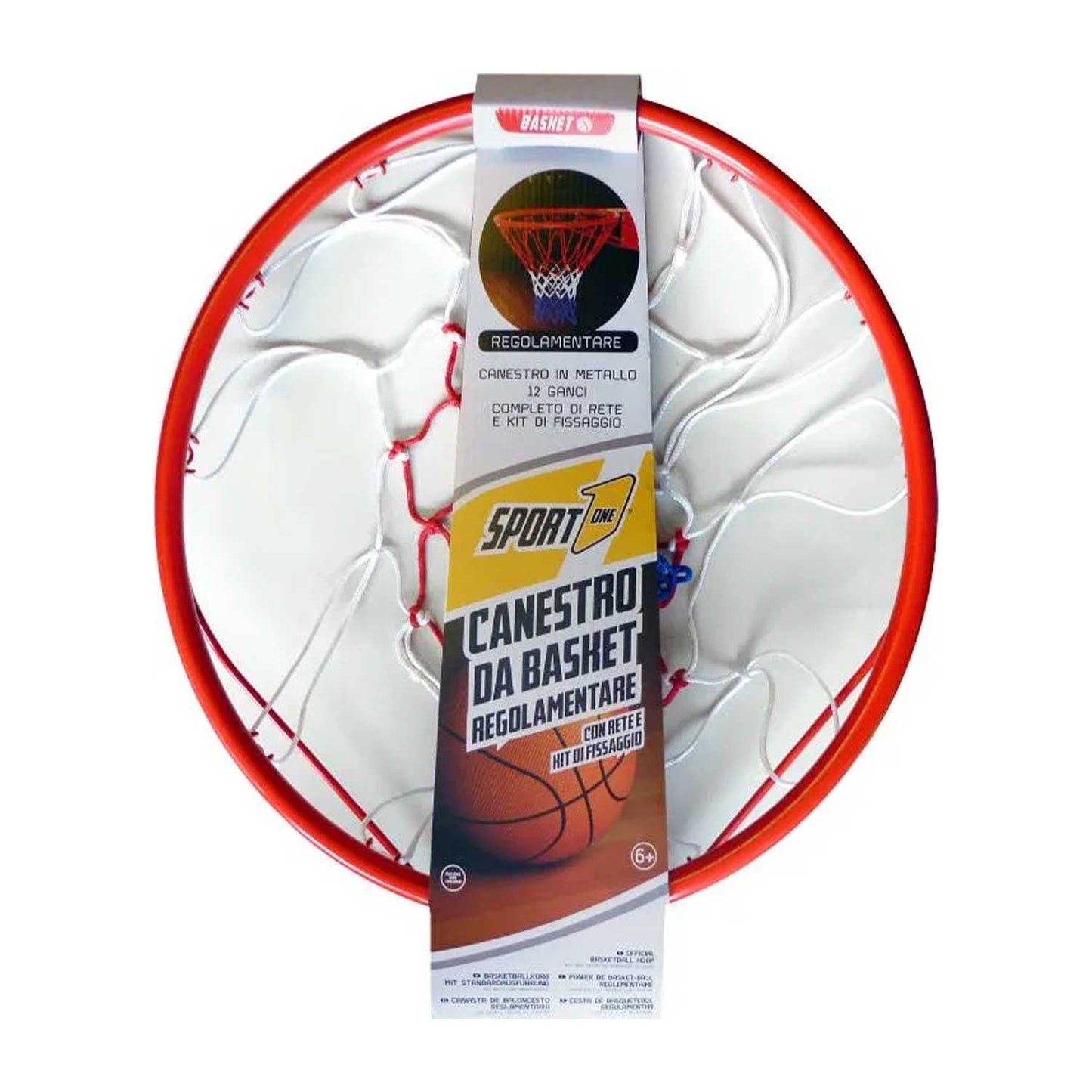 Mandelli - Canestro Regolamentare Con Rete Usa Da 46 Cm