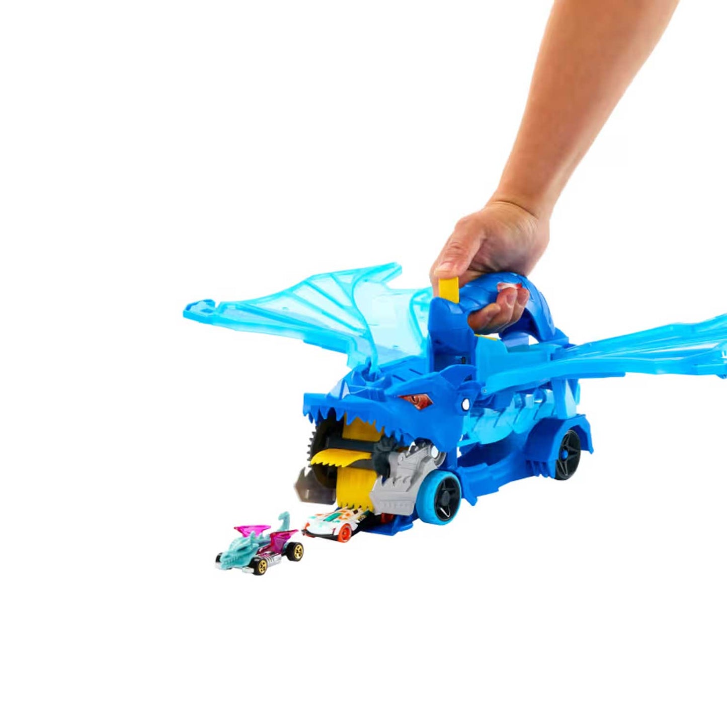 Mattel - Hot Wheels City Drago Trasportatore Trasformabile JBM72