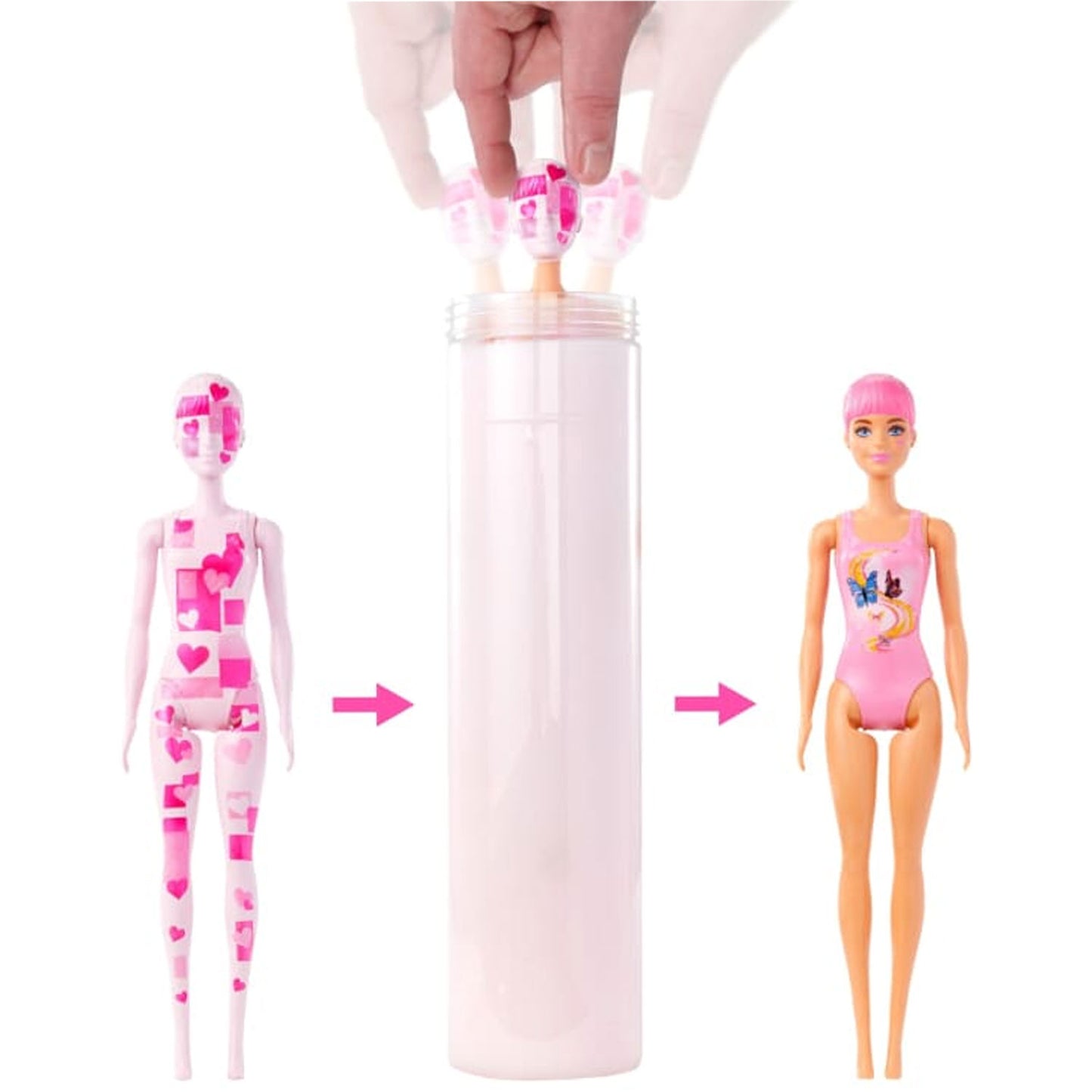 Mattel - Barbie Colour Reveal Serie Pigiami HJX55