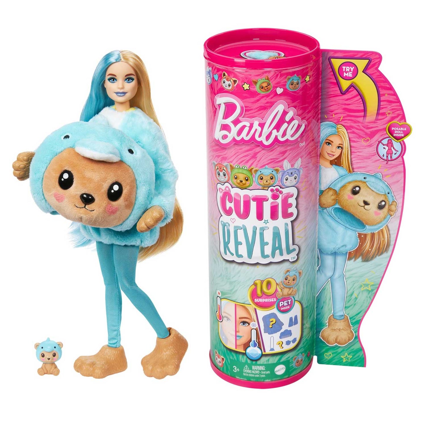 Mattel - Mattel Barbie Cutie Reveal Serie Amici Cuccioli HRK22