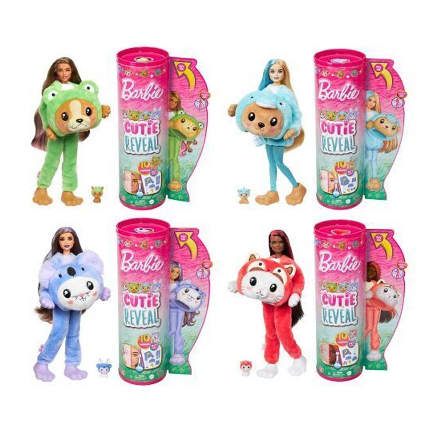 Mattel - Mattel Barbie Cutie Reveal Serie Amici Cuccioli HRK22