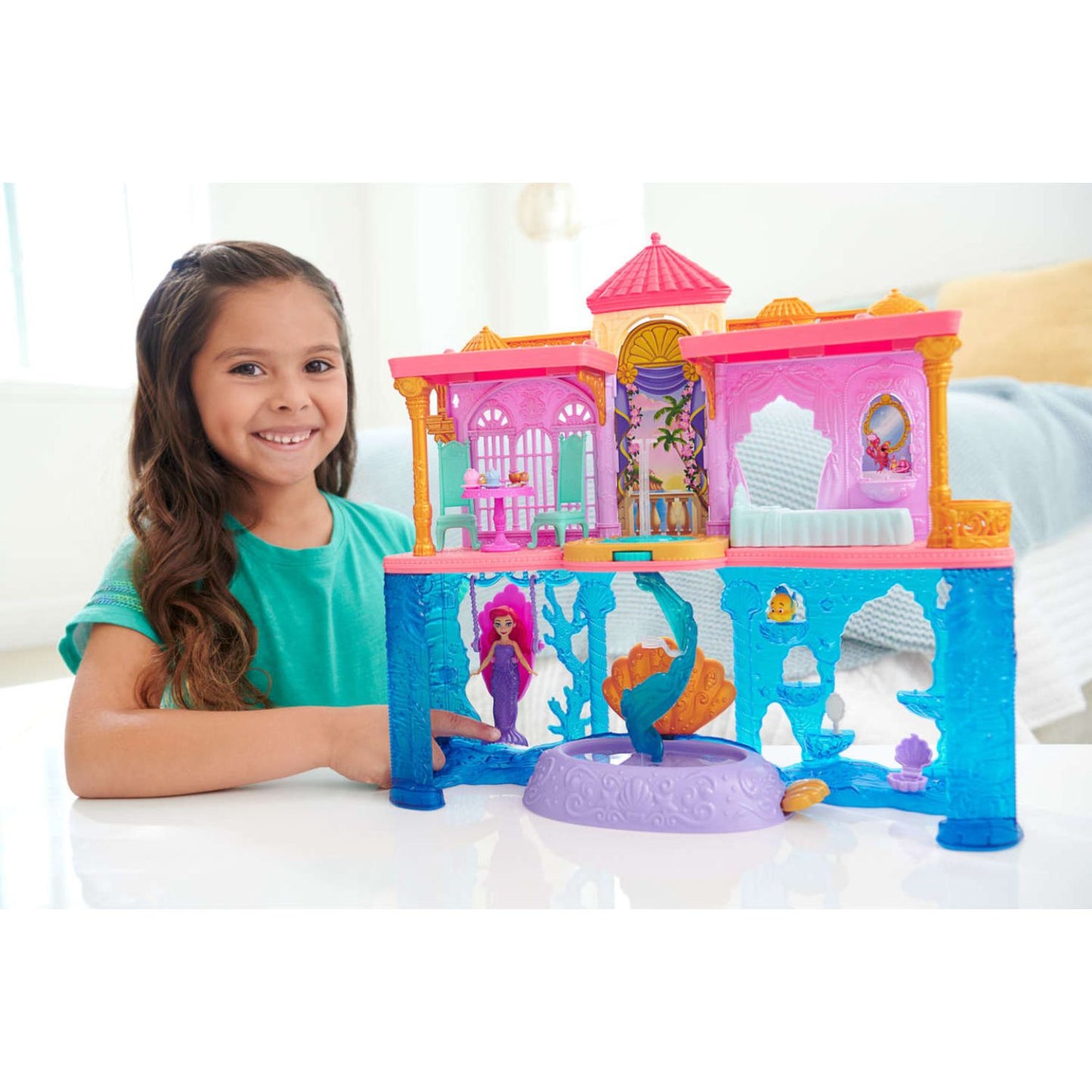 Mattel - Disney Princess Castello dei Due Mondi di Ariel HLW95