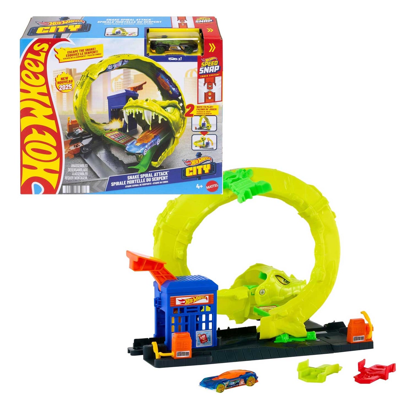 Mattel - Hot Wheels® City Monstrous Creatures HDR29 - Gorilla Destructive Attack HDR30