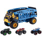 Mattel - Hot Wheels Monster Truck Trasportatore Con 3 Auto Largo 58 cm GGB64