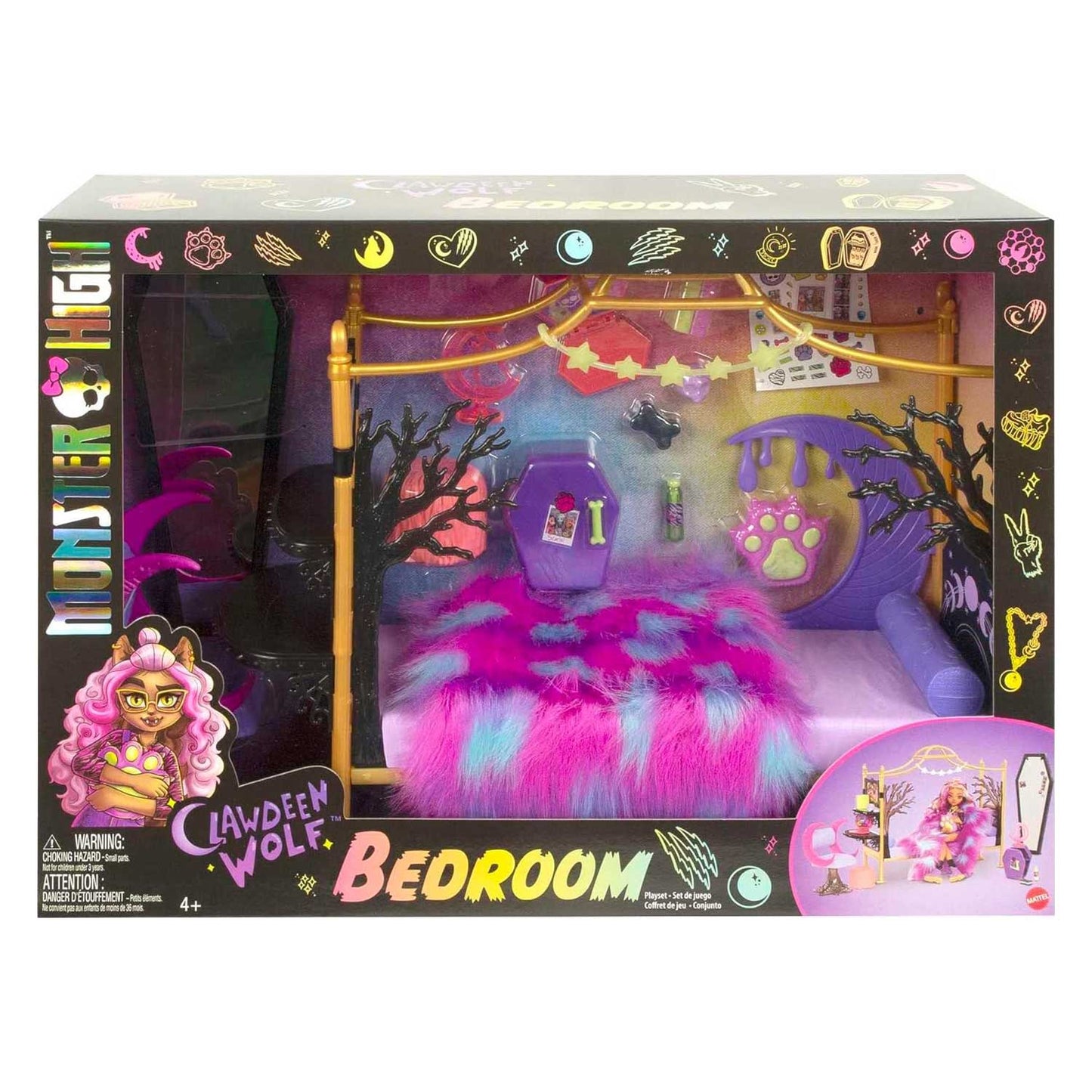Mattel - Monster High Camera Da Letto Di Clawdeen Wolf HNK64