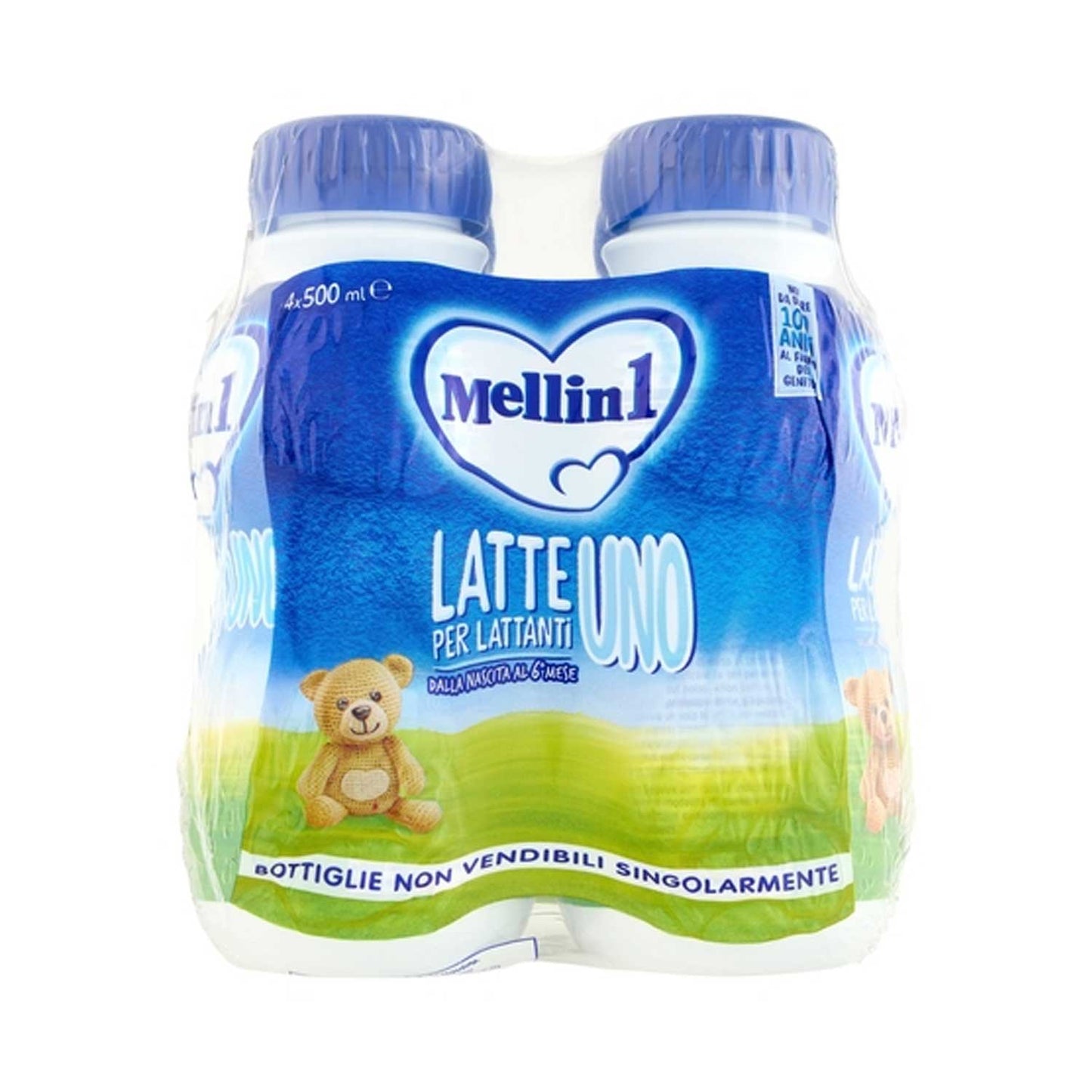 Mellin - Latte Liquido 1: Confezione 4x500 ML