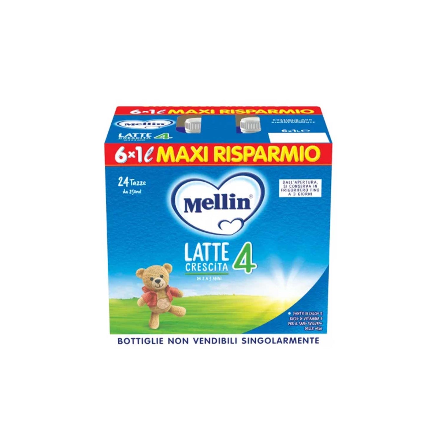 Mellin - Latte Liquido 4: Confezione 6X1000 ML