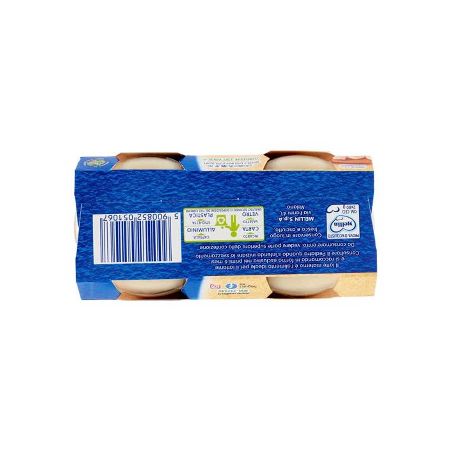 Mellin - Omogeneizzato Legumi Ceci: Confezione 2x80 gr