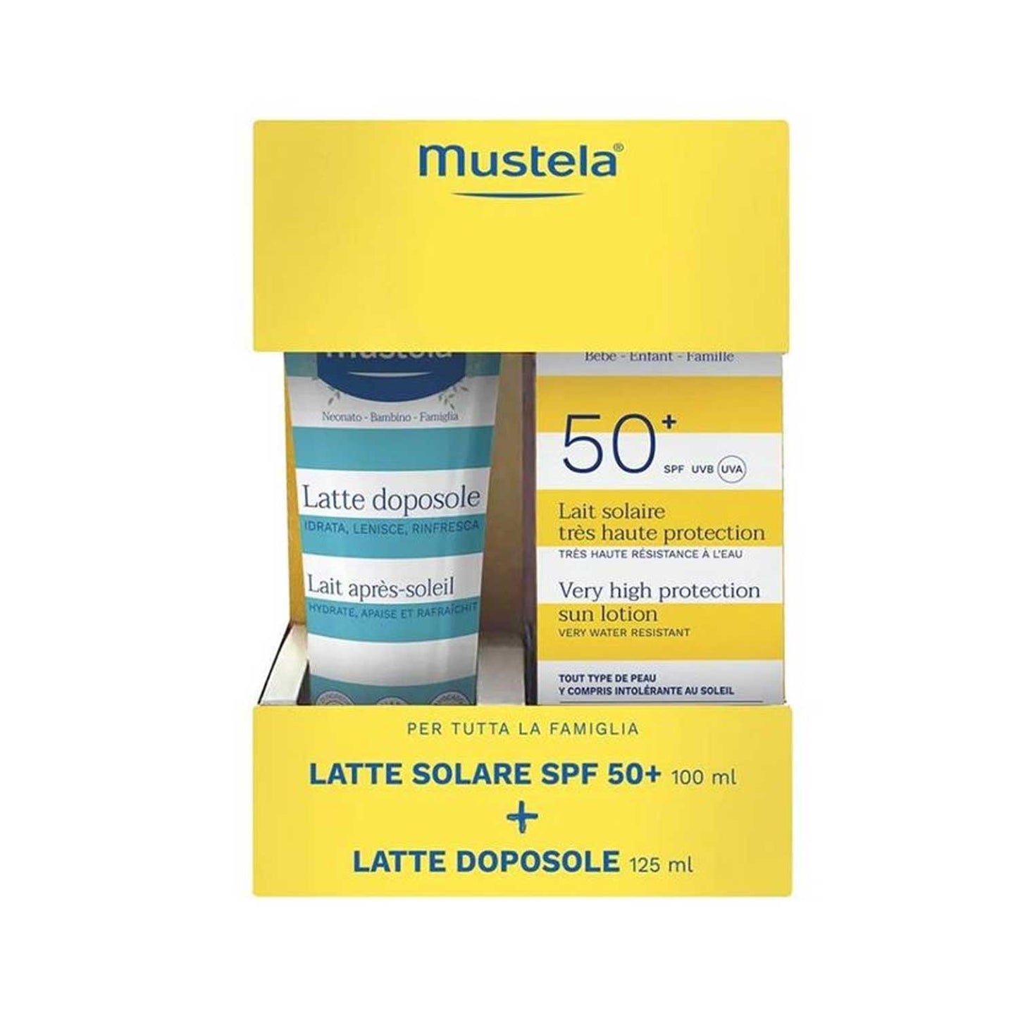 Mustela - Bipack Latte Solare  100 ml + Latte Doposole 125 ml