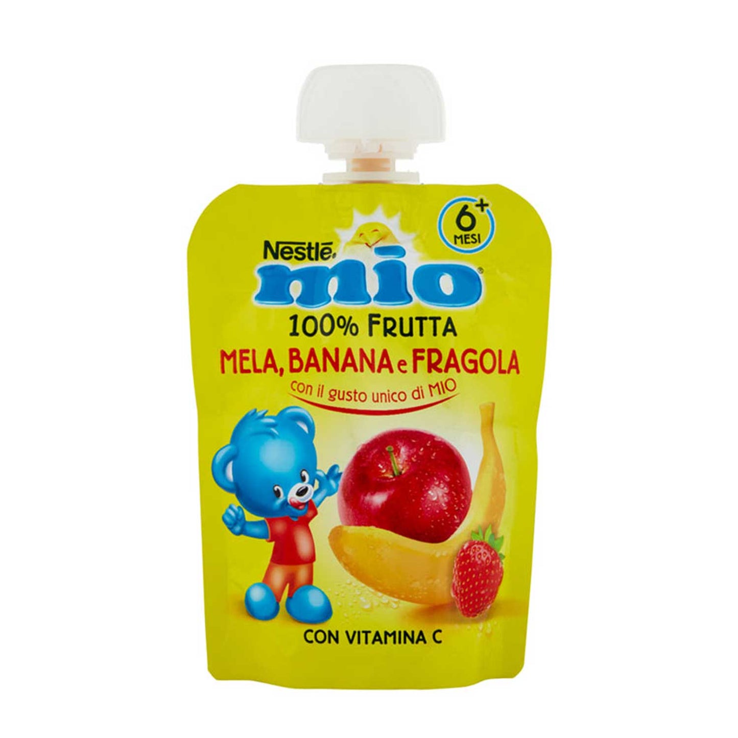 Nestlè - Mio Pouch Mela Banana Fragola: Confezione 90 gr