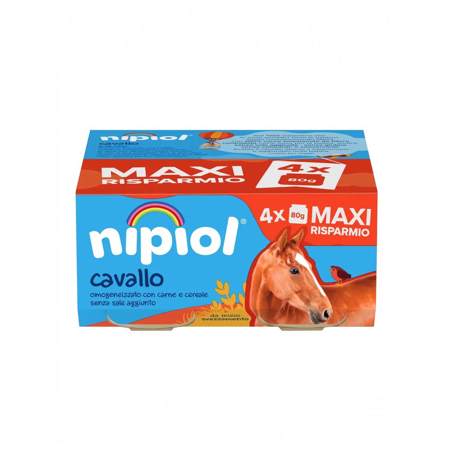 Nipiol - Omogeneizzato Cavallo: Confezione 4x80 gr