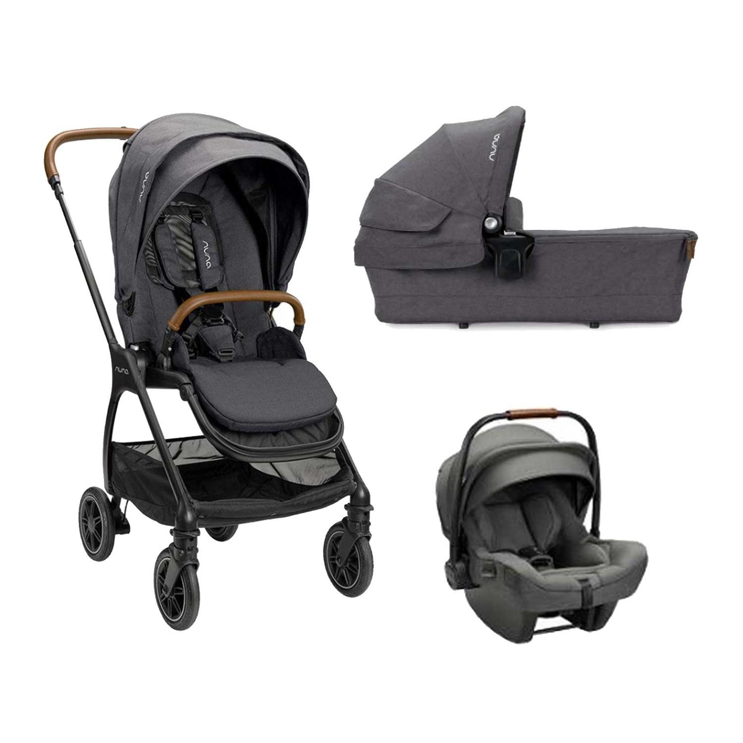 Nuna - Trio Triv + Navicella Foldable + Seggiolino Auto Pipa Next Isize