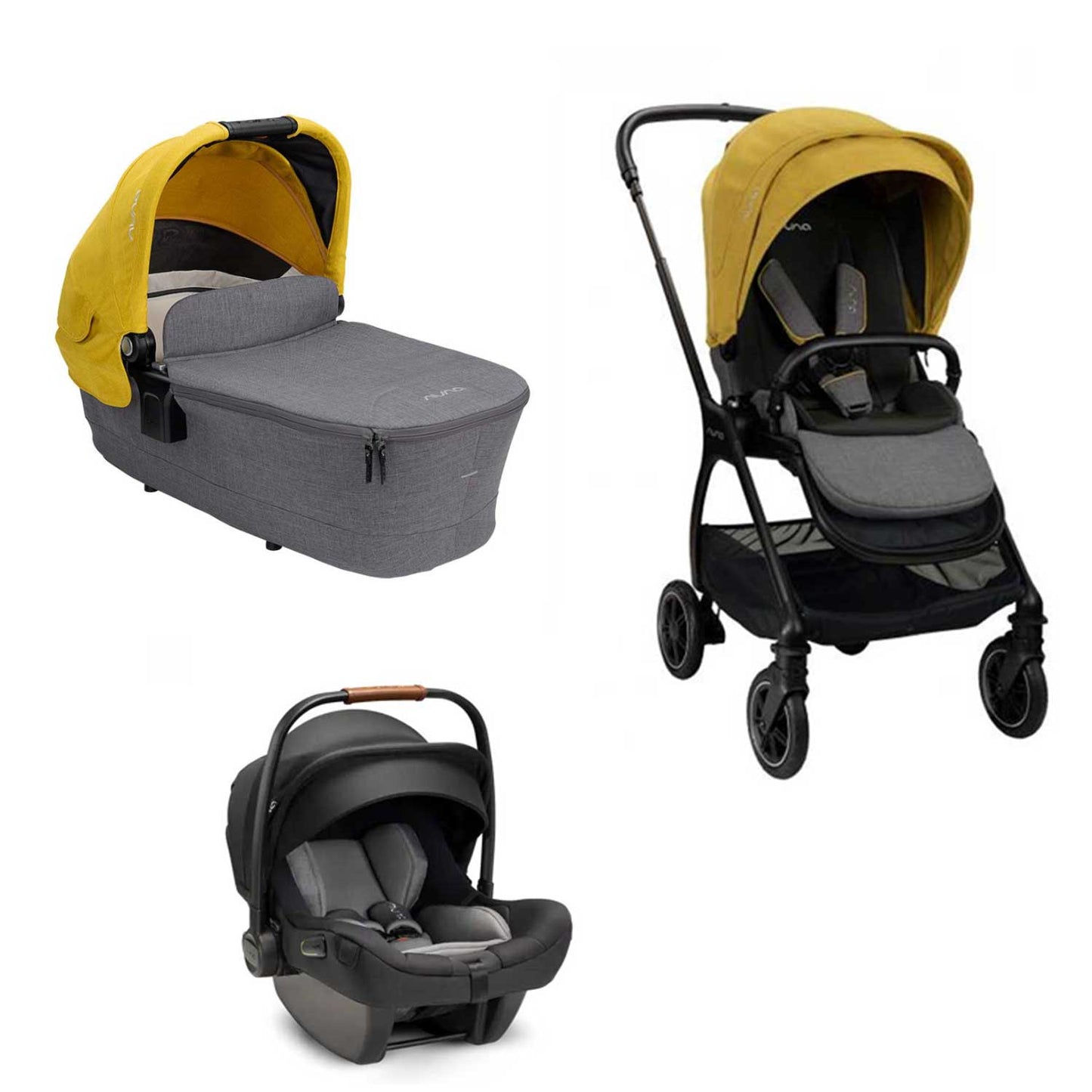 Nuna - Trio Triv + Navicella Foldable + Seggiolino Auto Pipa Next Isize