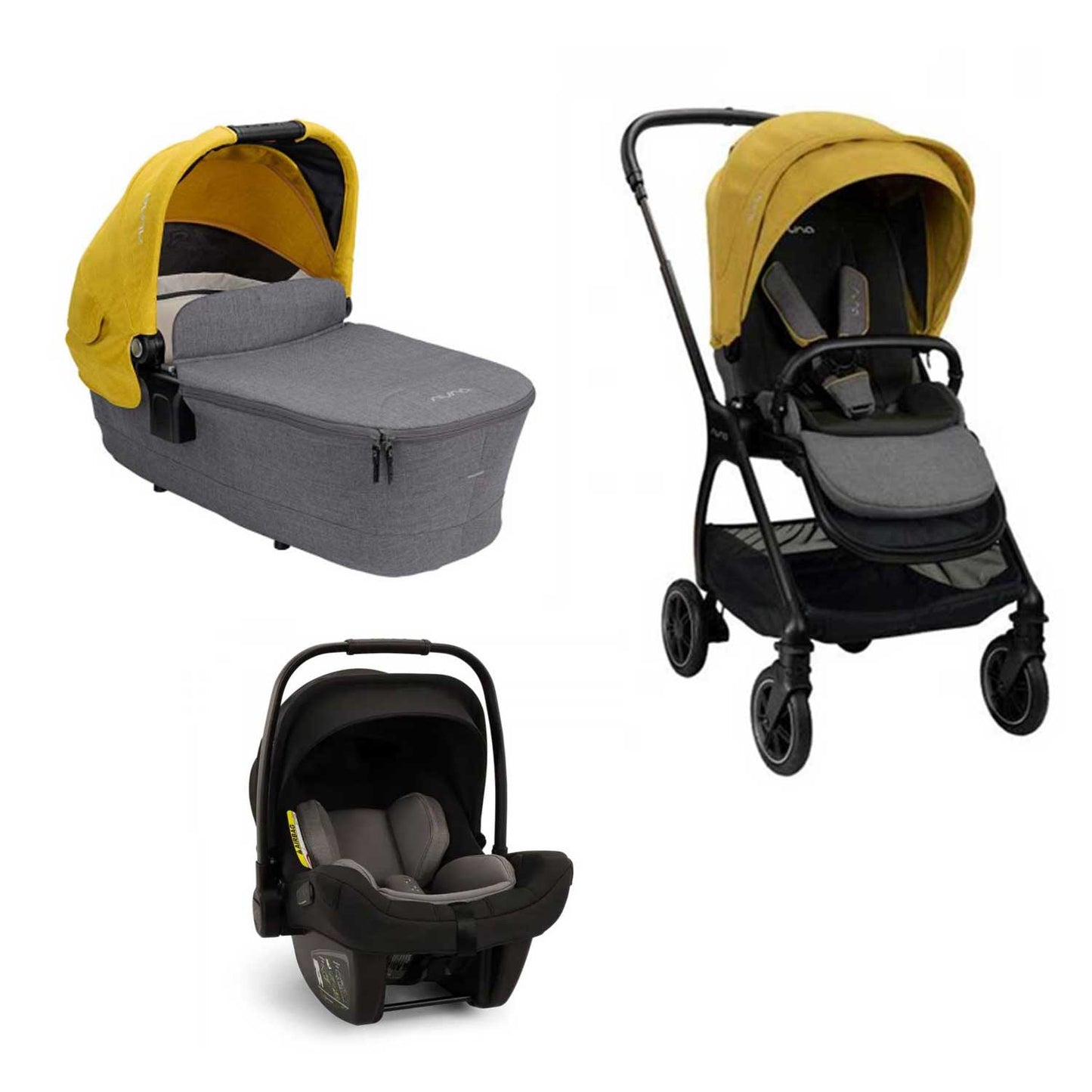 Nuna - Trio Triv + Navicella Foldable + Seggiolino Auto Pipa Next Isize