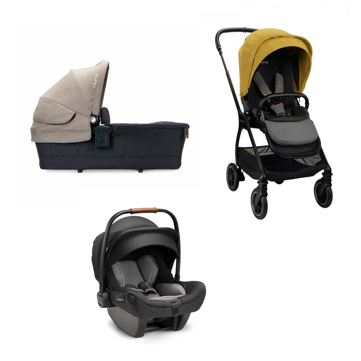 Nuna - Trio Triv + Navicella Foldable + Seggiolino Auto Pipa Next Isize