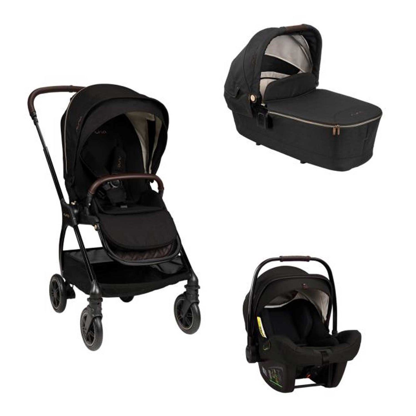 Nuna - Trio Triv + Navicella Foldable + Seggiolino Auto Pipa Next Isize