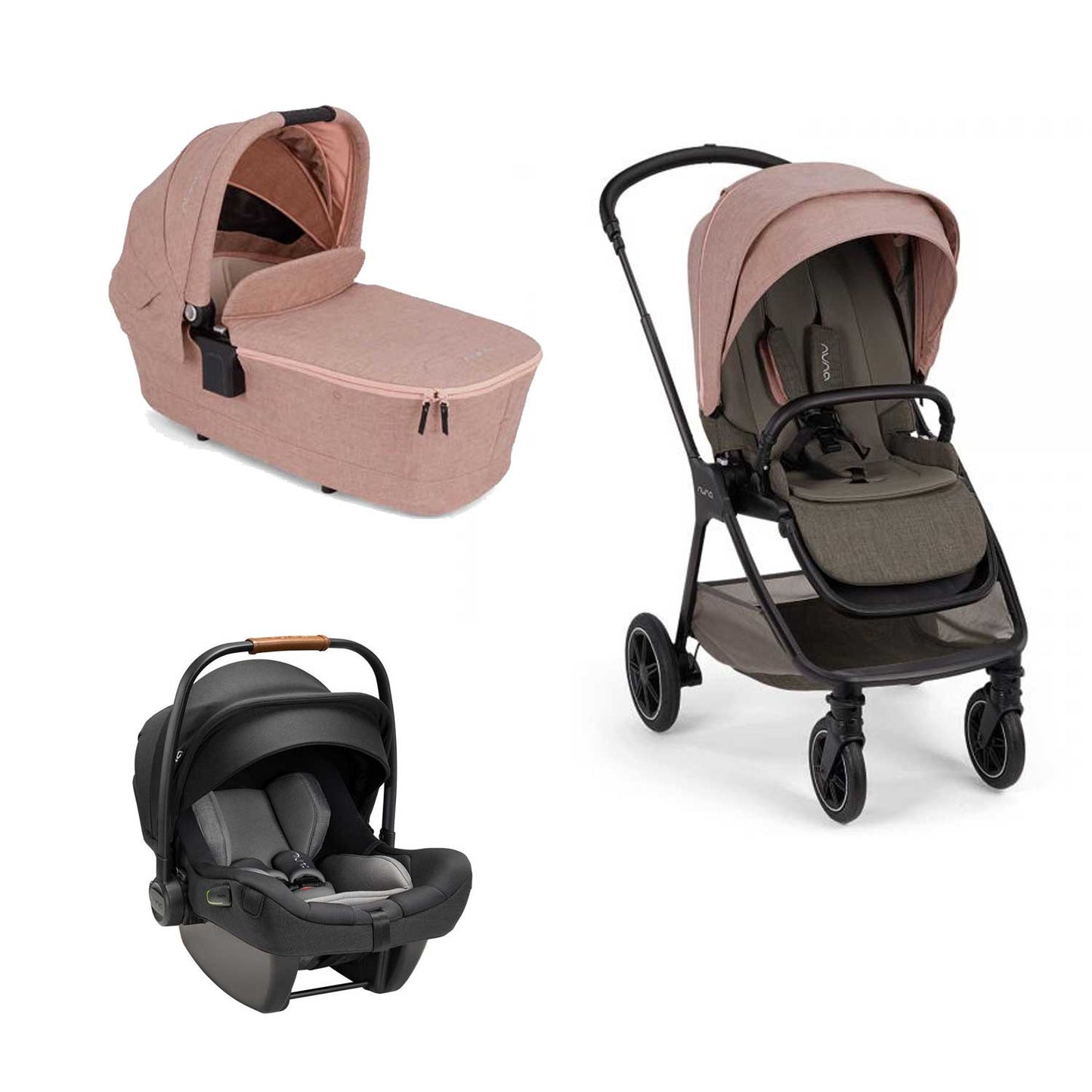 Nuna - Trio Triv + Navicella Foldable + Seggiolino Auto Pipa Next Isize