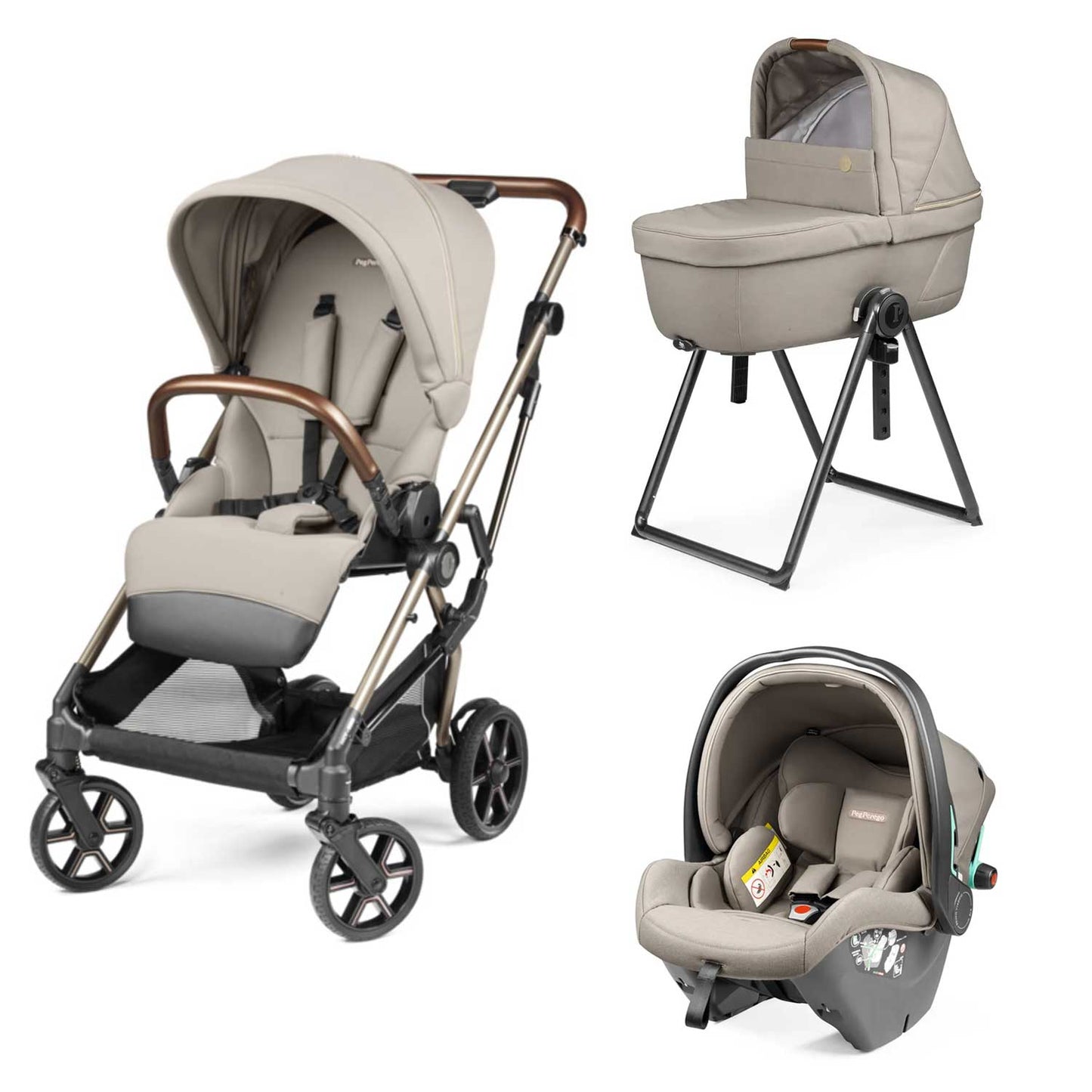 Peg Perego - Trio Veloce New Con Culla Belvedere + Primo Viaggio SLK R129