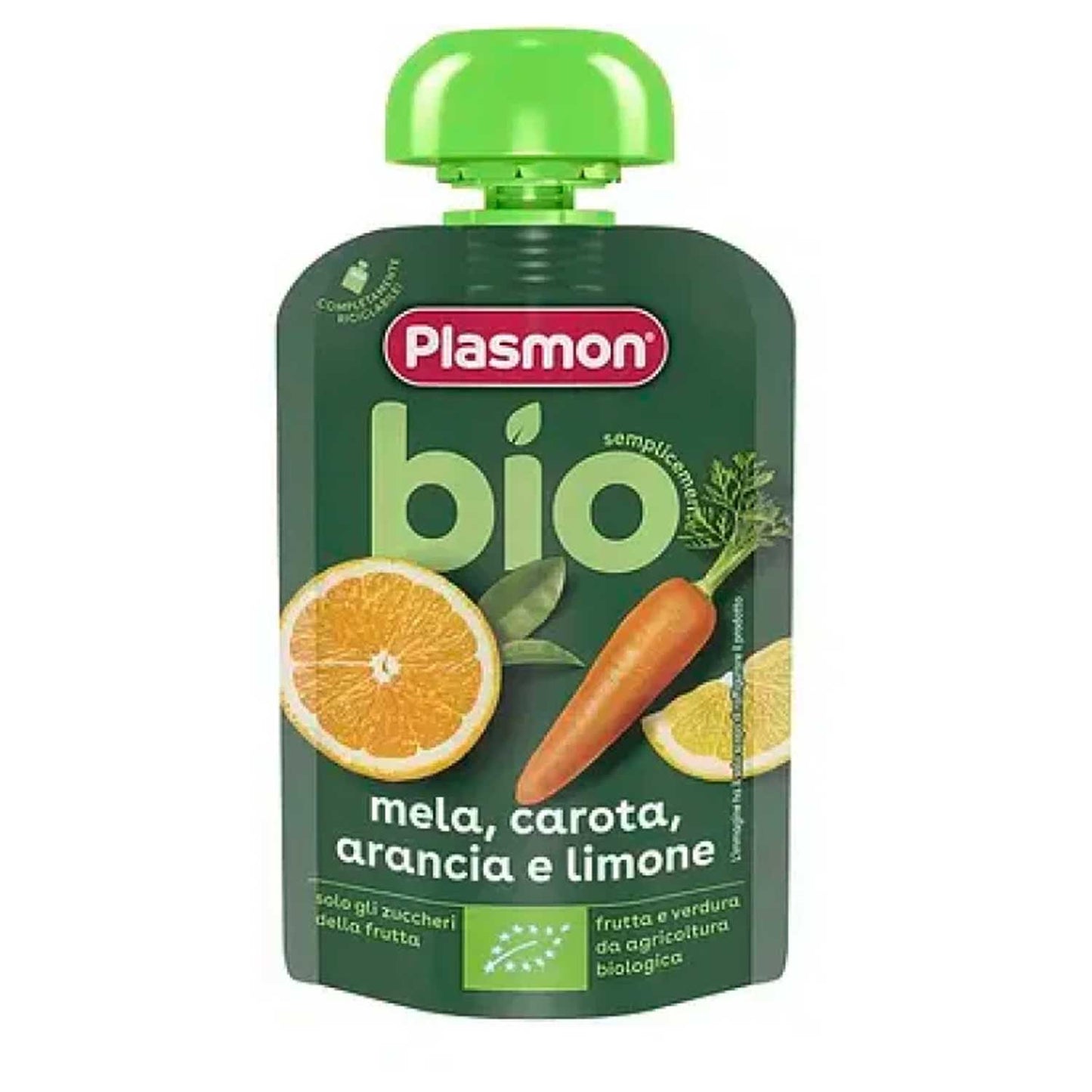 Plasmon - BIO Pouch Arancia Carota Limone: Confezione 100 gr