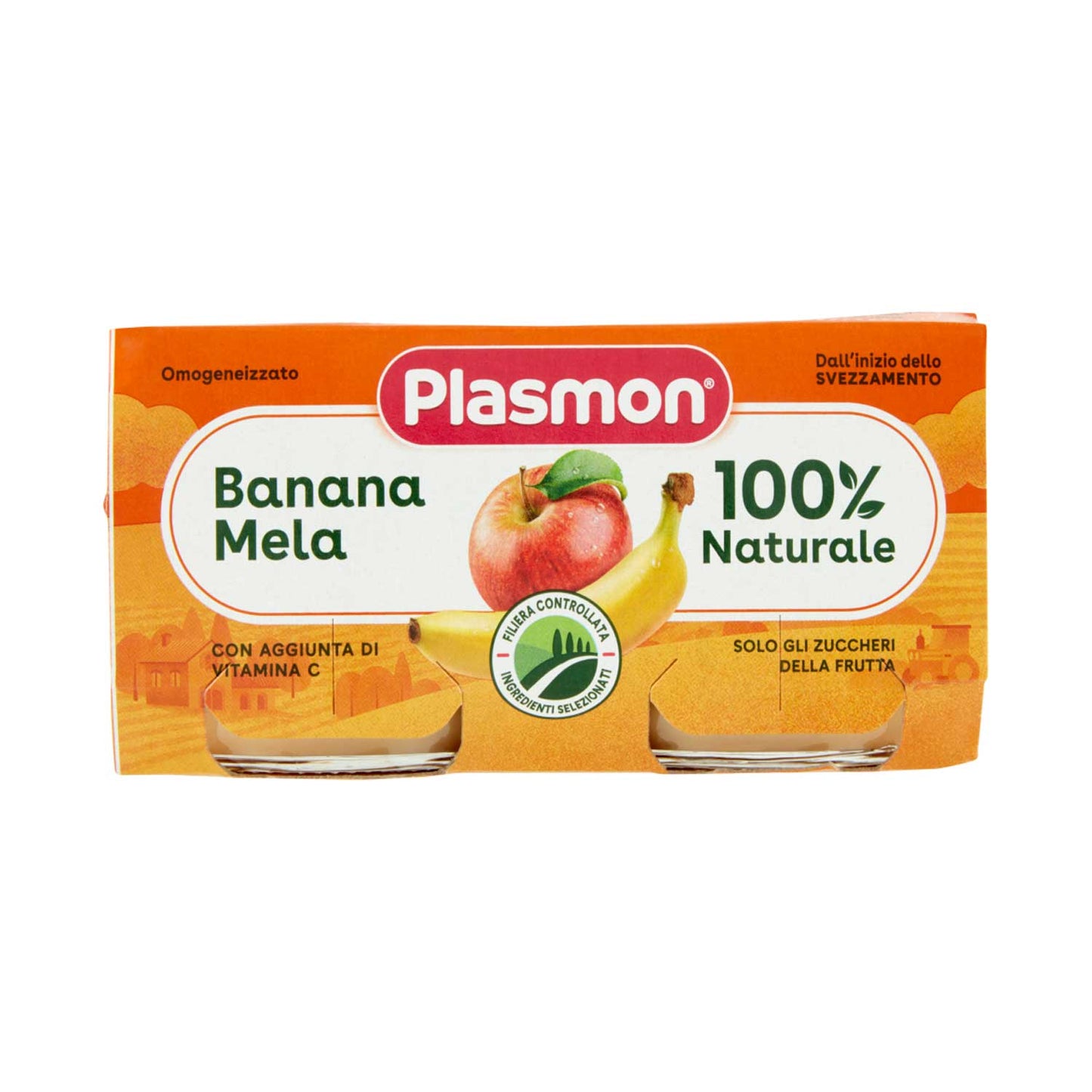 Plasmon - Omogenizzato Frutta Mela: Confezione 2x80 gr
