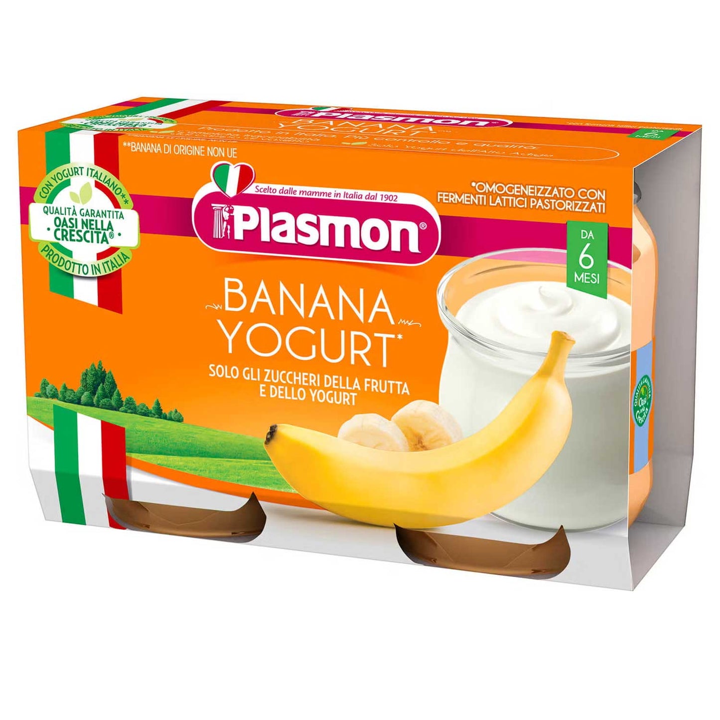 Plasmon - Homogenized Yogurt Banana 2x120gr