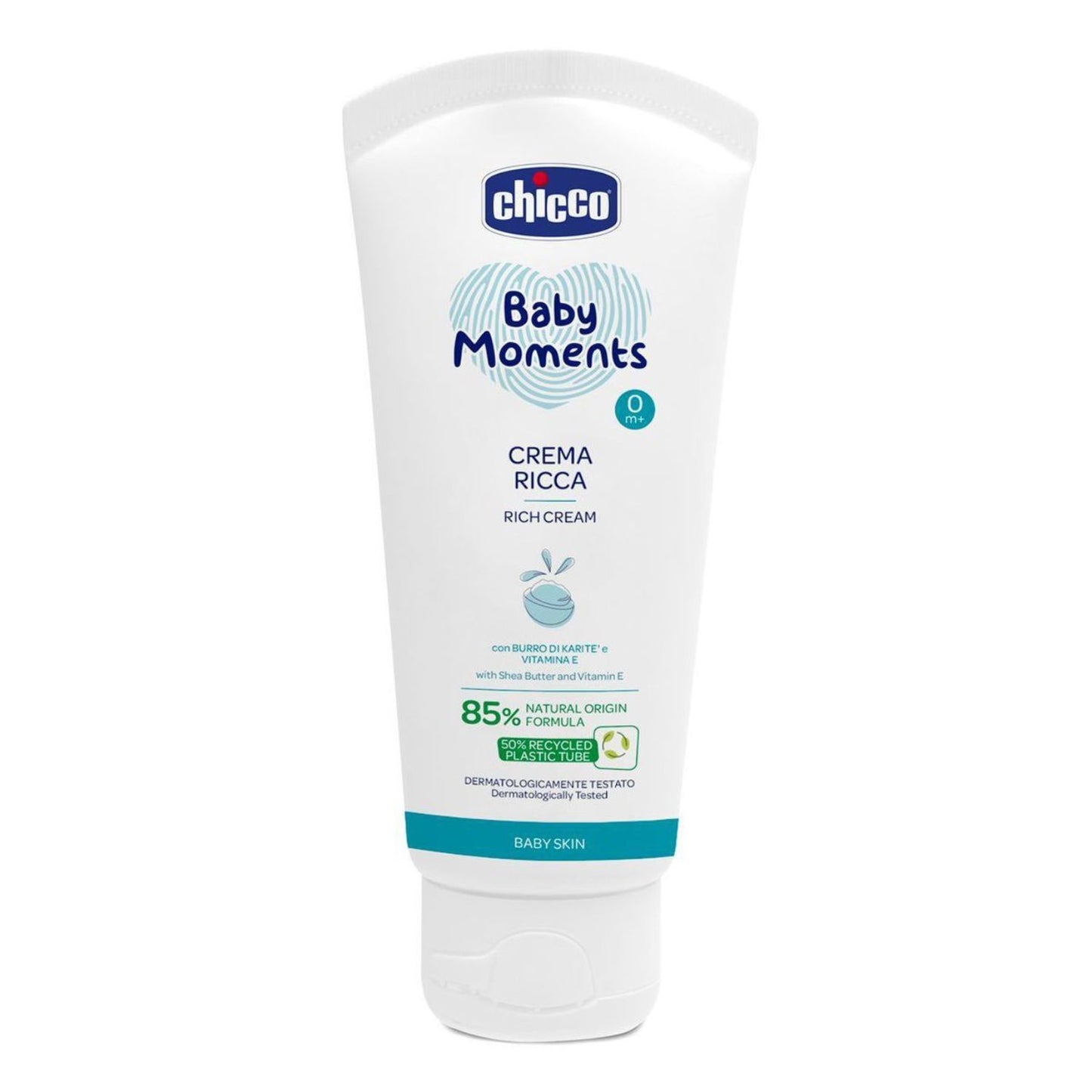 Chicco - Crema Ricca Baby Moments 100ml Pelli Delicate