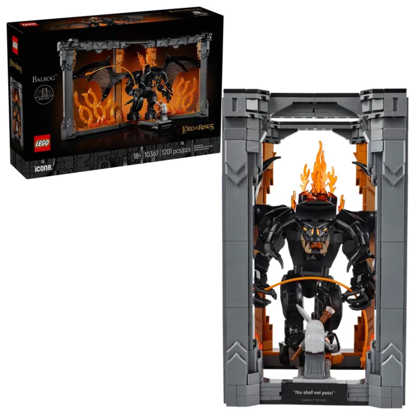 Lego - Icons Il Signore degli Anelli: Book Nook del Balrog 10367