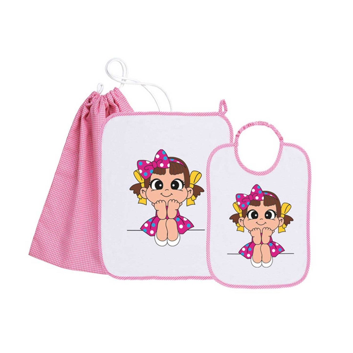 Siggi - Baby Kindergarten Set 3pcs Towel Bag Bib