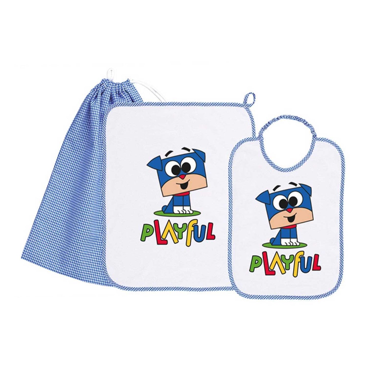 Siggi - Baby Kindergarten Set 3pcs Towel Bag Bib