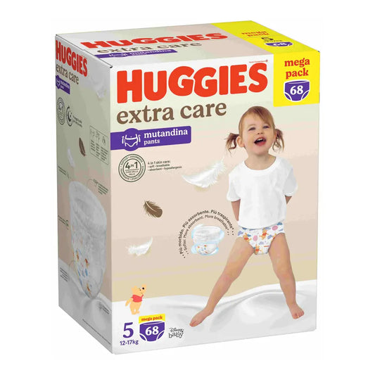 Huggies - Extra Care Mutandina Megapack Taglia 5 68pz