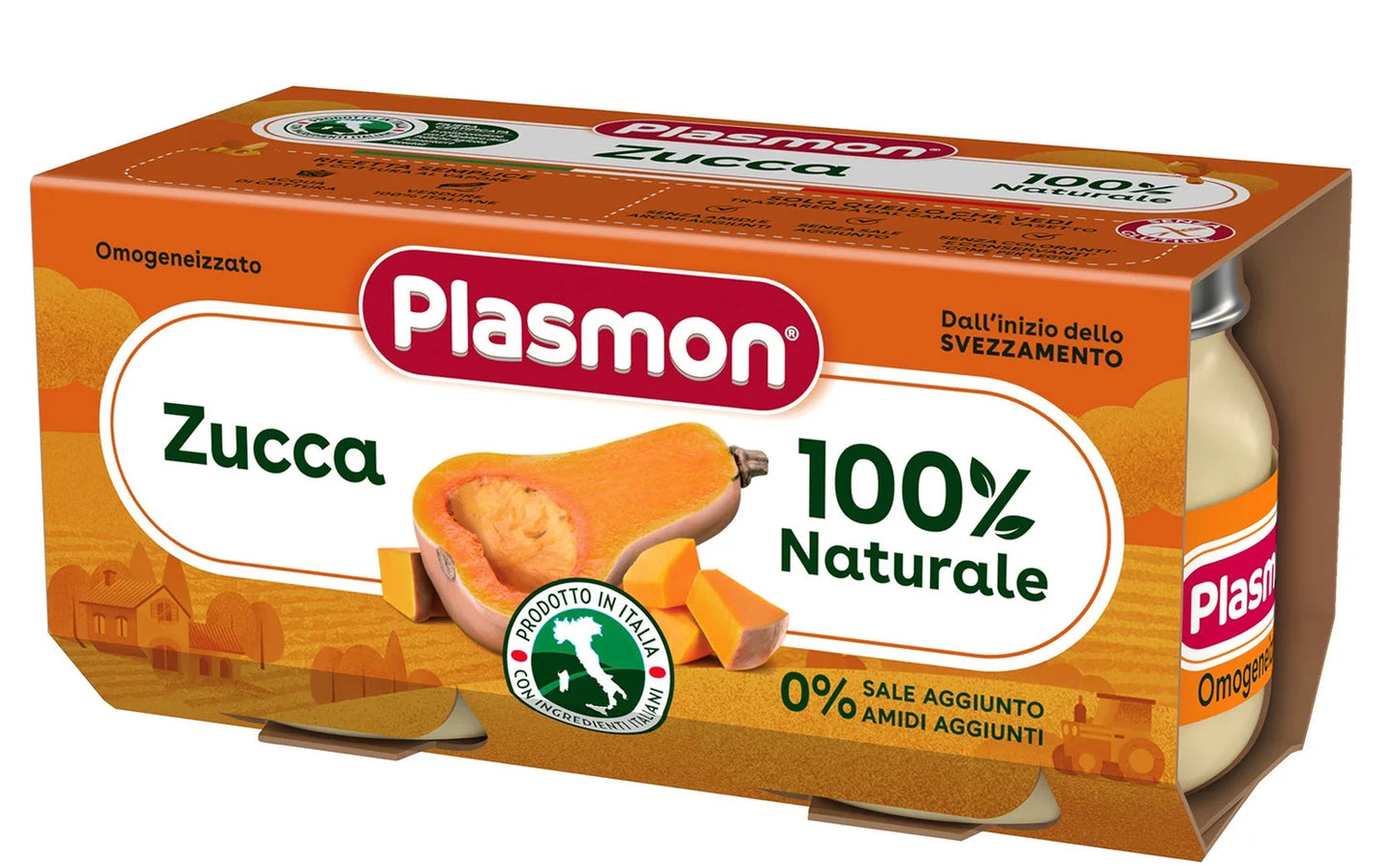 Plasmon - Omogeenizzato Verdure Zucca: Confeizone 2x80 gr