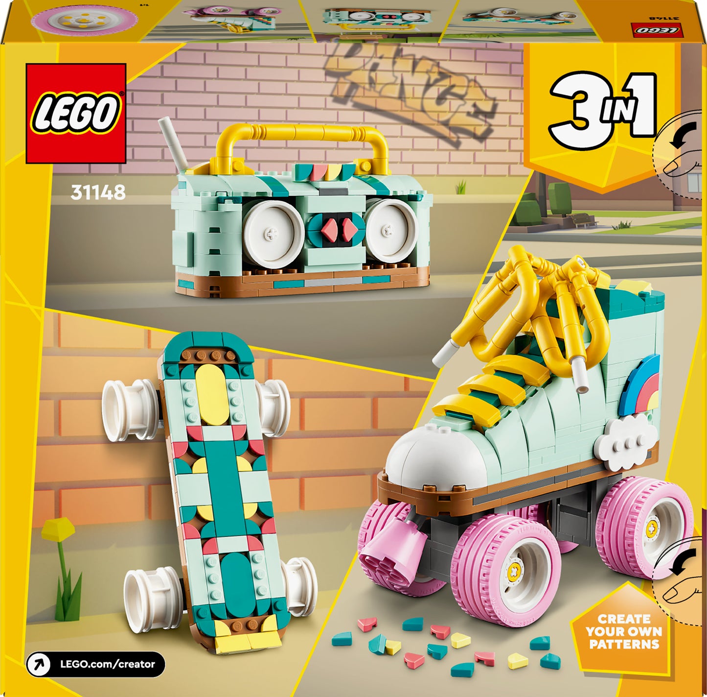 Lego - Pattino A Rotelle Retrò 31148