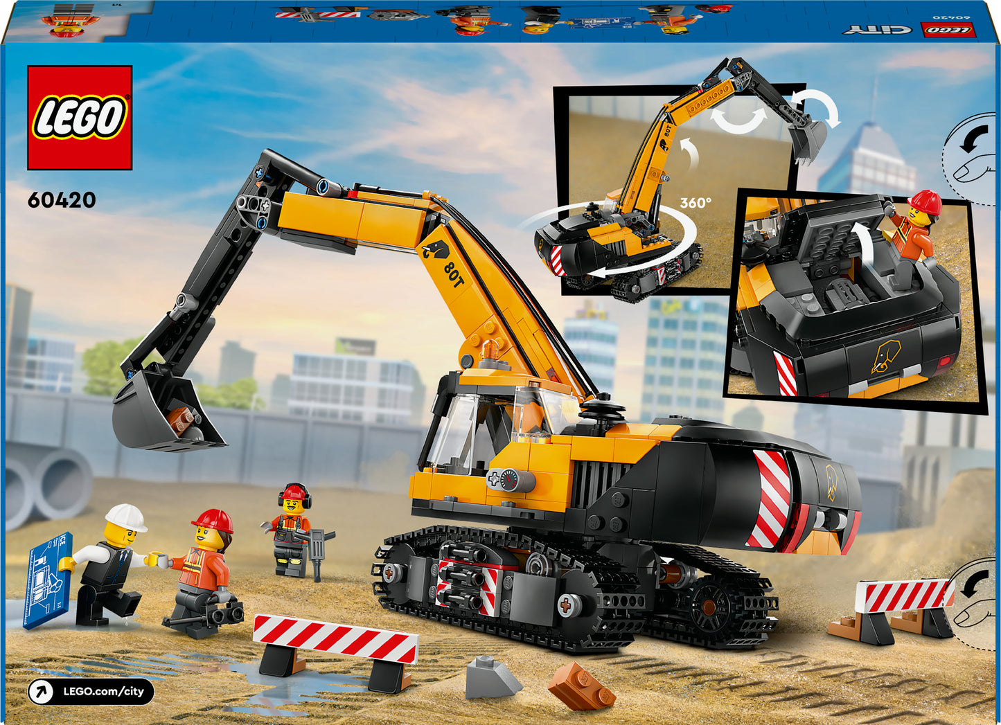 Lego - Escavatore Da Cantiere Giallo 60420