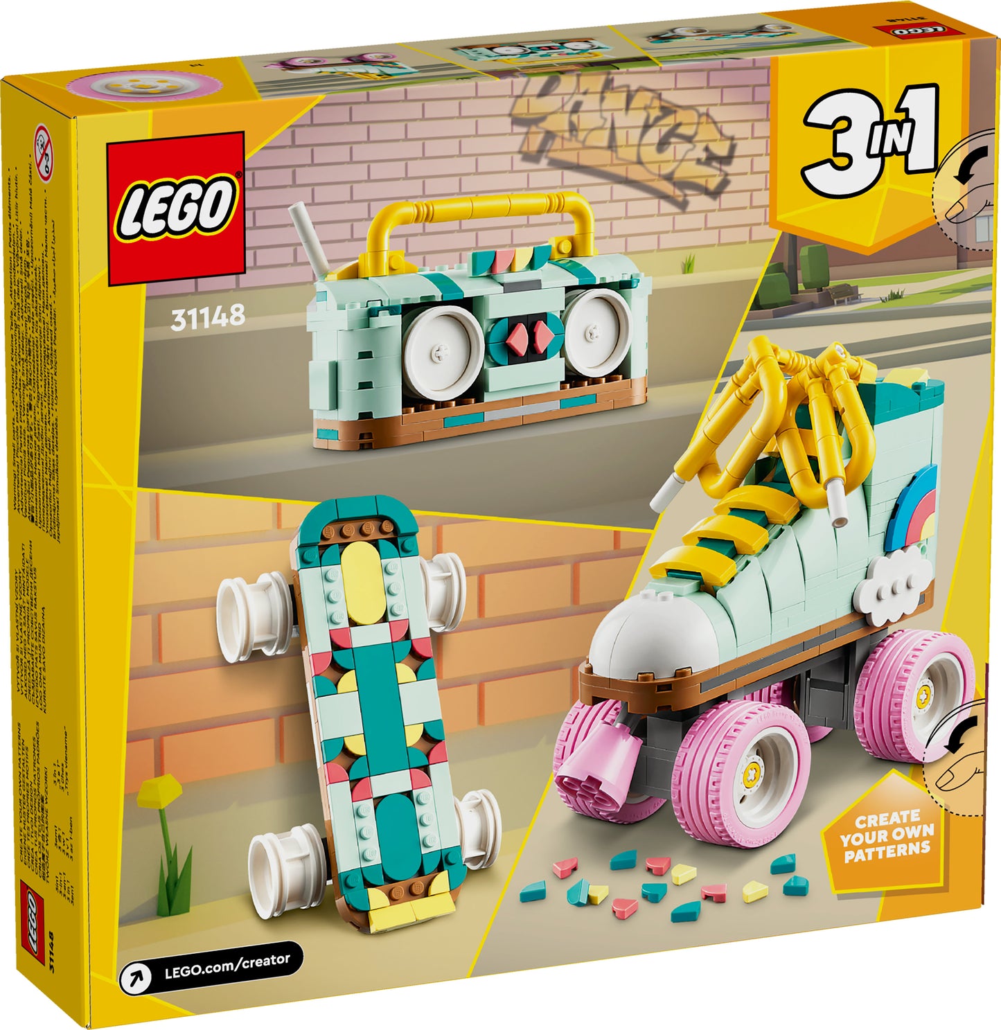 Lego - Pattino A Rotelle Retrò 31148