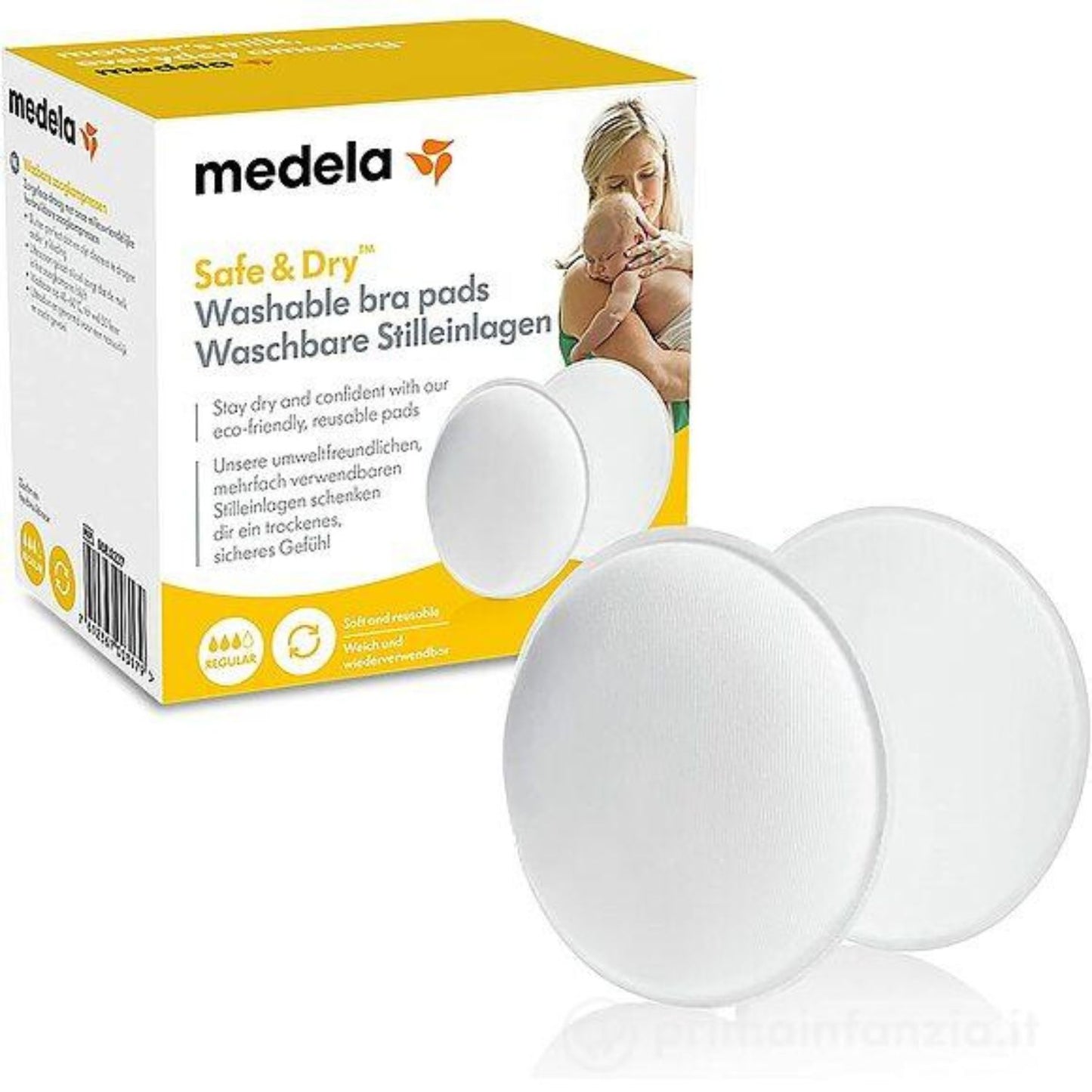 Medela - Coppette Assorbilatte Lavabili (4 Pz)