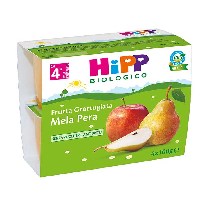 Hipp - Homogenized Grated Fruit 4x100g