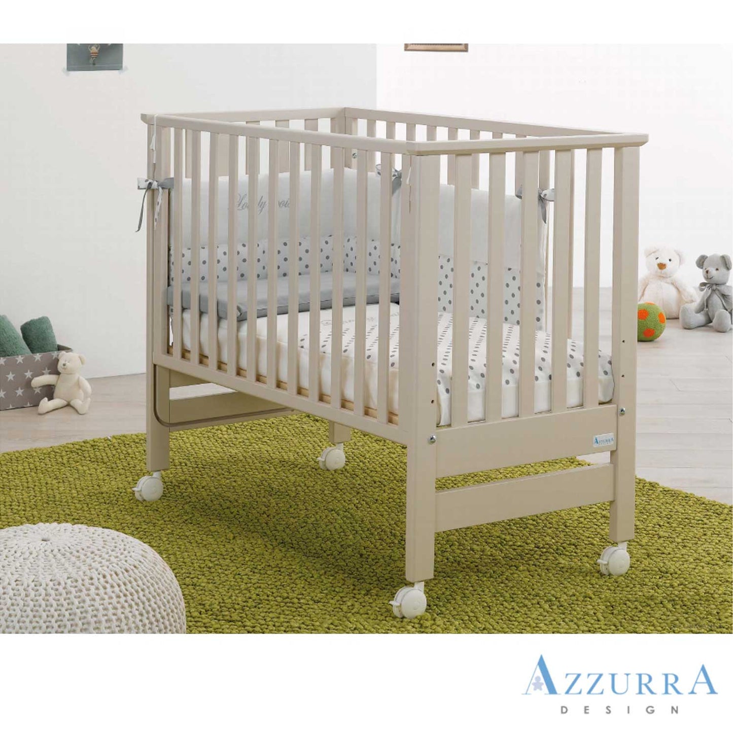 Azzurra Design - Lettino Culla co-sleeping Contact Materasso Compreso