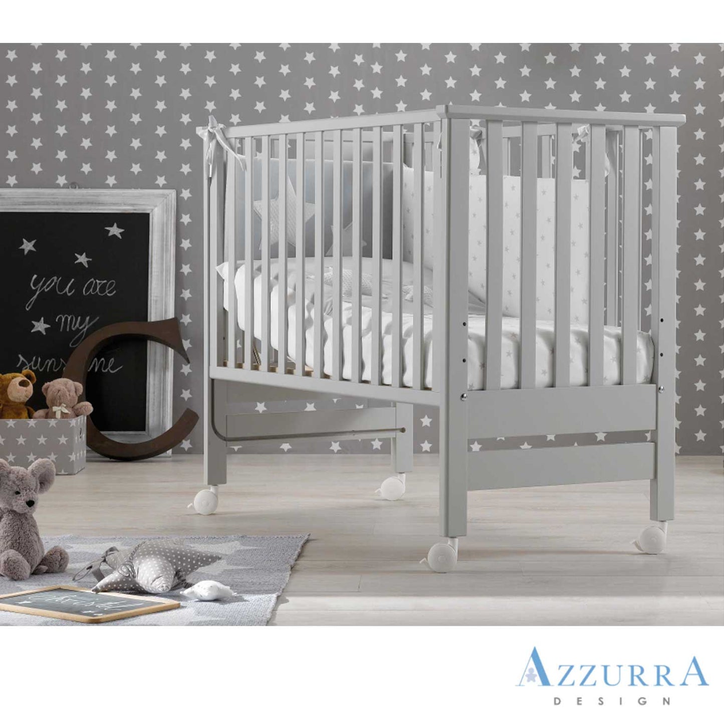 Azzurra Design - Lettino Culla co-sleeping Contact Materasso Compreso