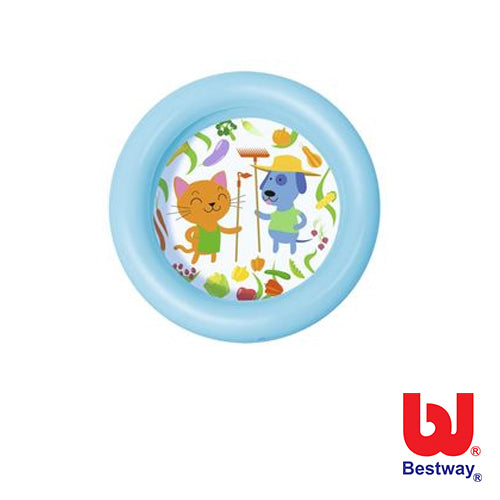 BestWay - Piscina Baby a 2 Anelli -Fondo Disegnato 61 x 15 cm 51061