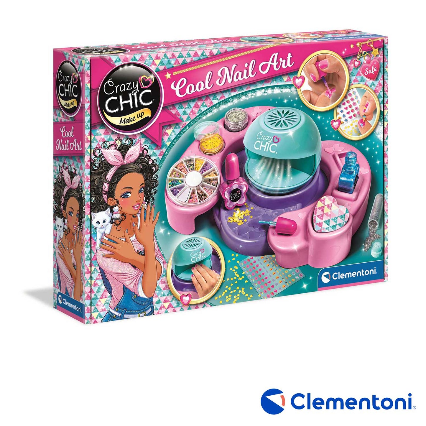Clementoni - Crazy Chic New Cool Nail Art 18599