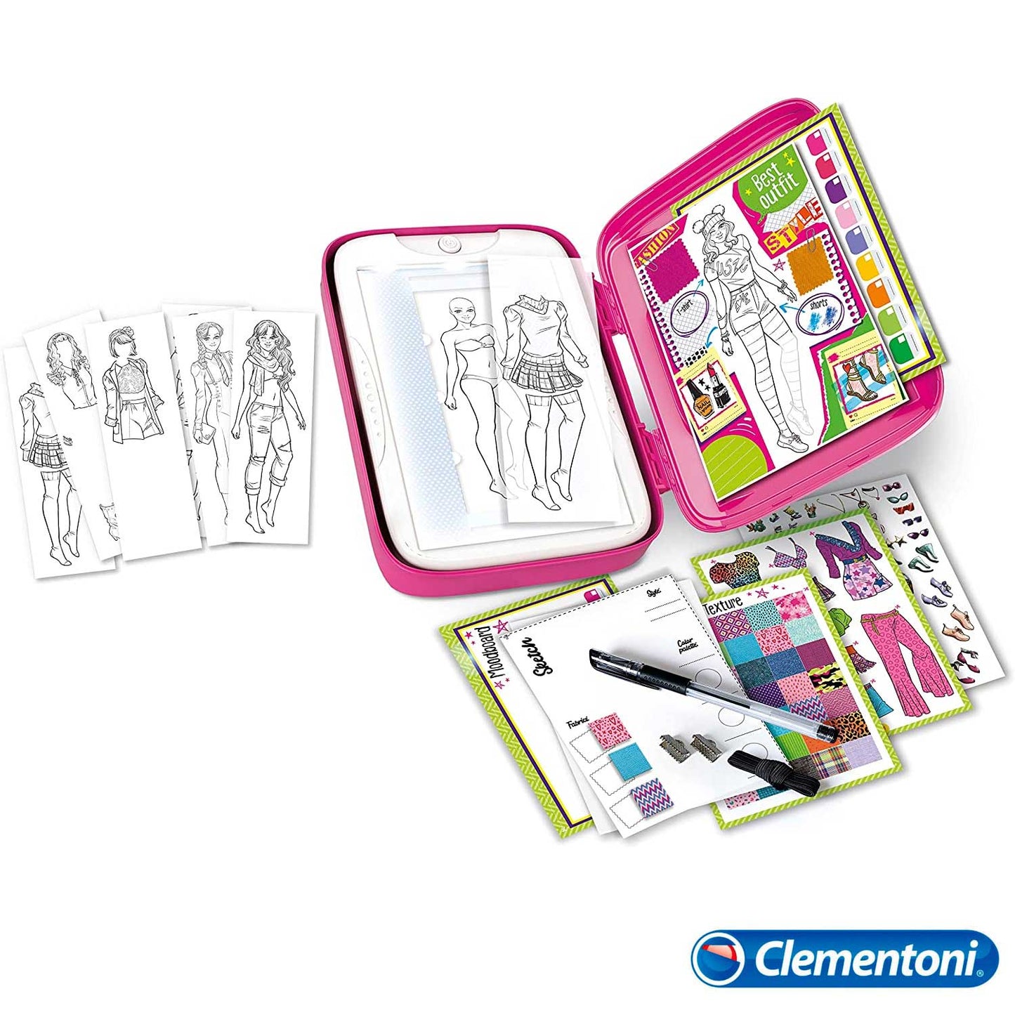 Clementoni - Idea Fahion Designer Kit di moda 18715
