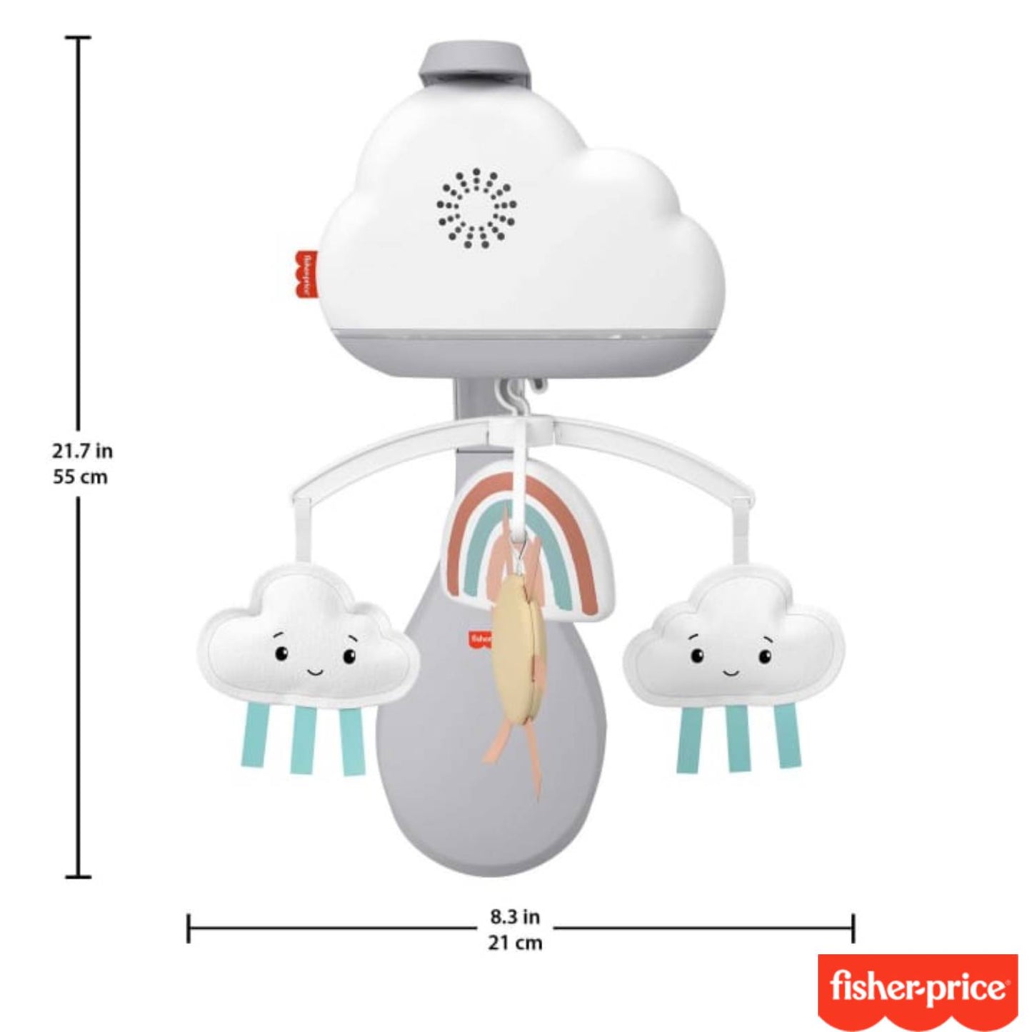 Fisher Price - Giostrina Mille Arcobaleni per culla fianco letto HBP40