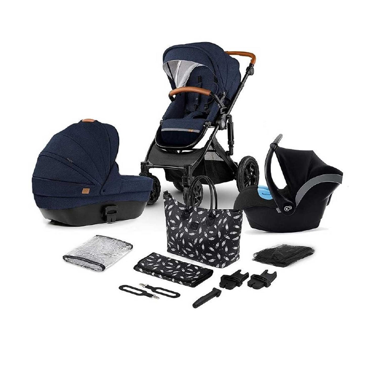 Kinderkraft - Passeggino Trio 3 in 1 Prime + Mommy Bag Omaggio + Omaggio Valigetta Kit Mamma 2023