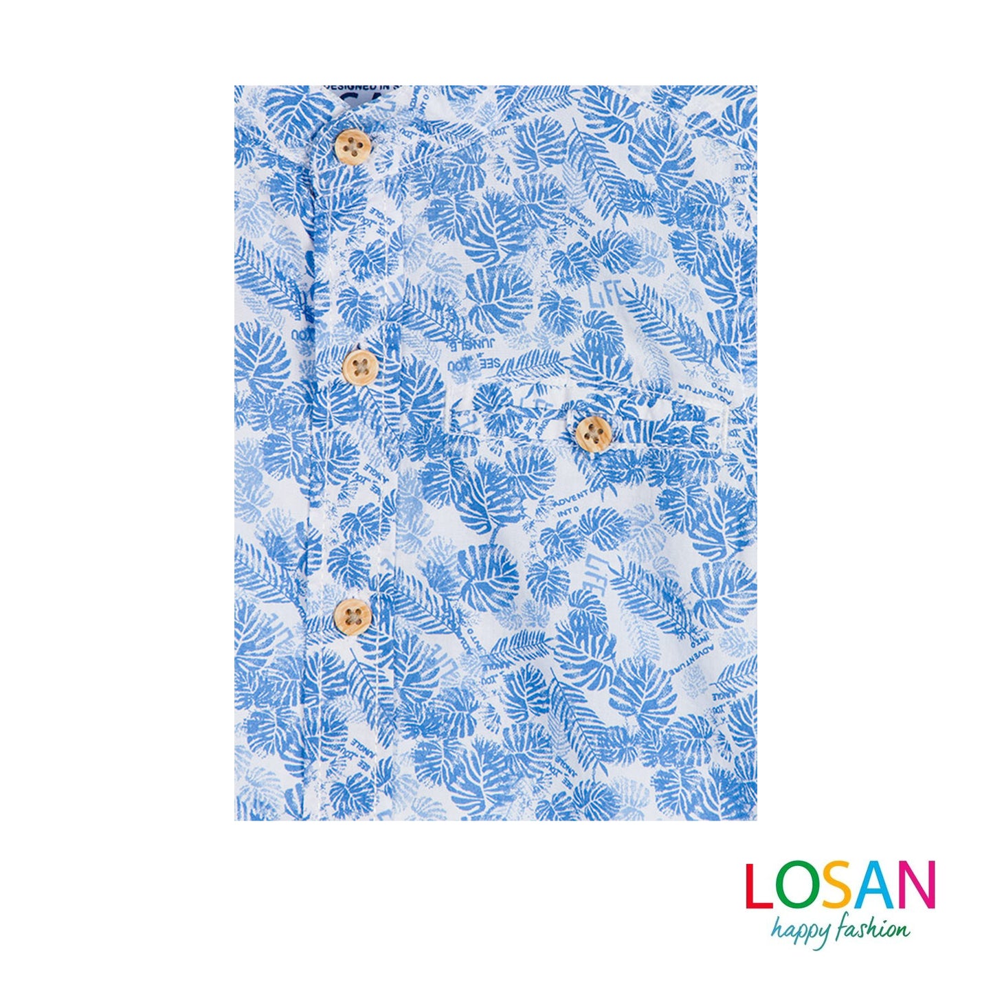 Losan - Junior floral print cotton shirt