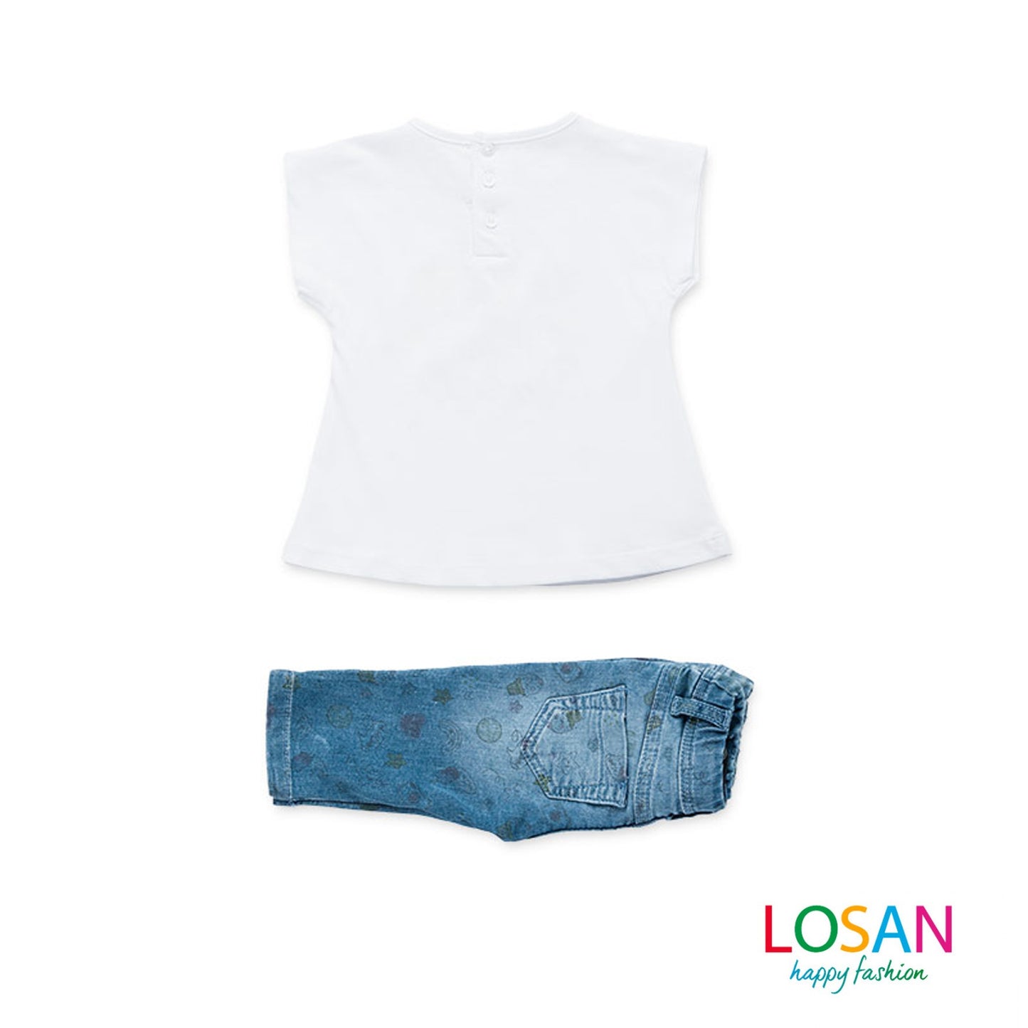 Losan - Completo Maglietta + Pantalone Stampato Baby Bambina