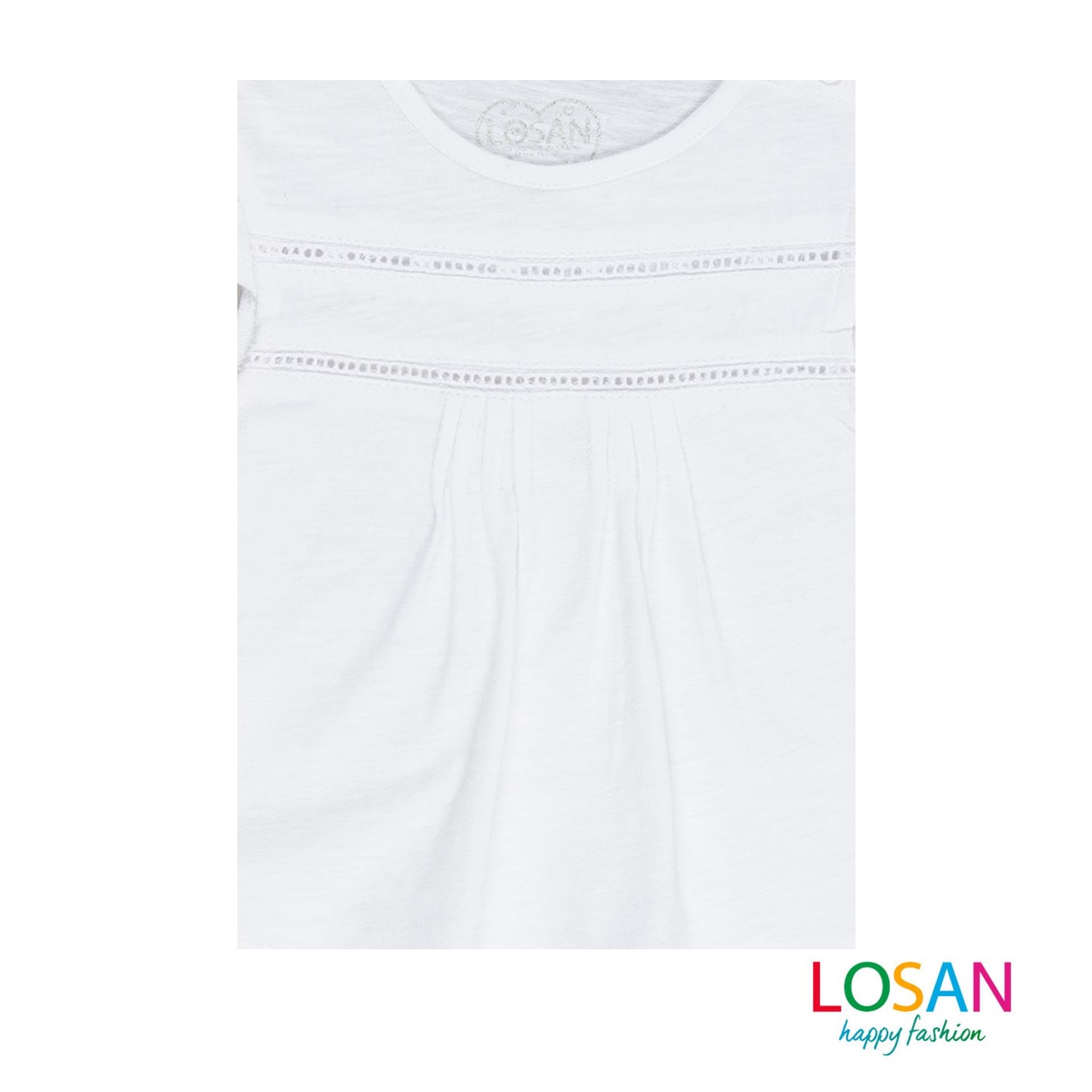 Losan - Completo Maglietta e Shorts in Denim Baby Bambina