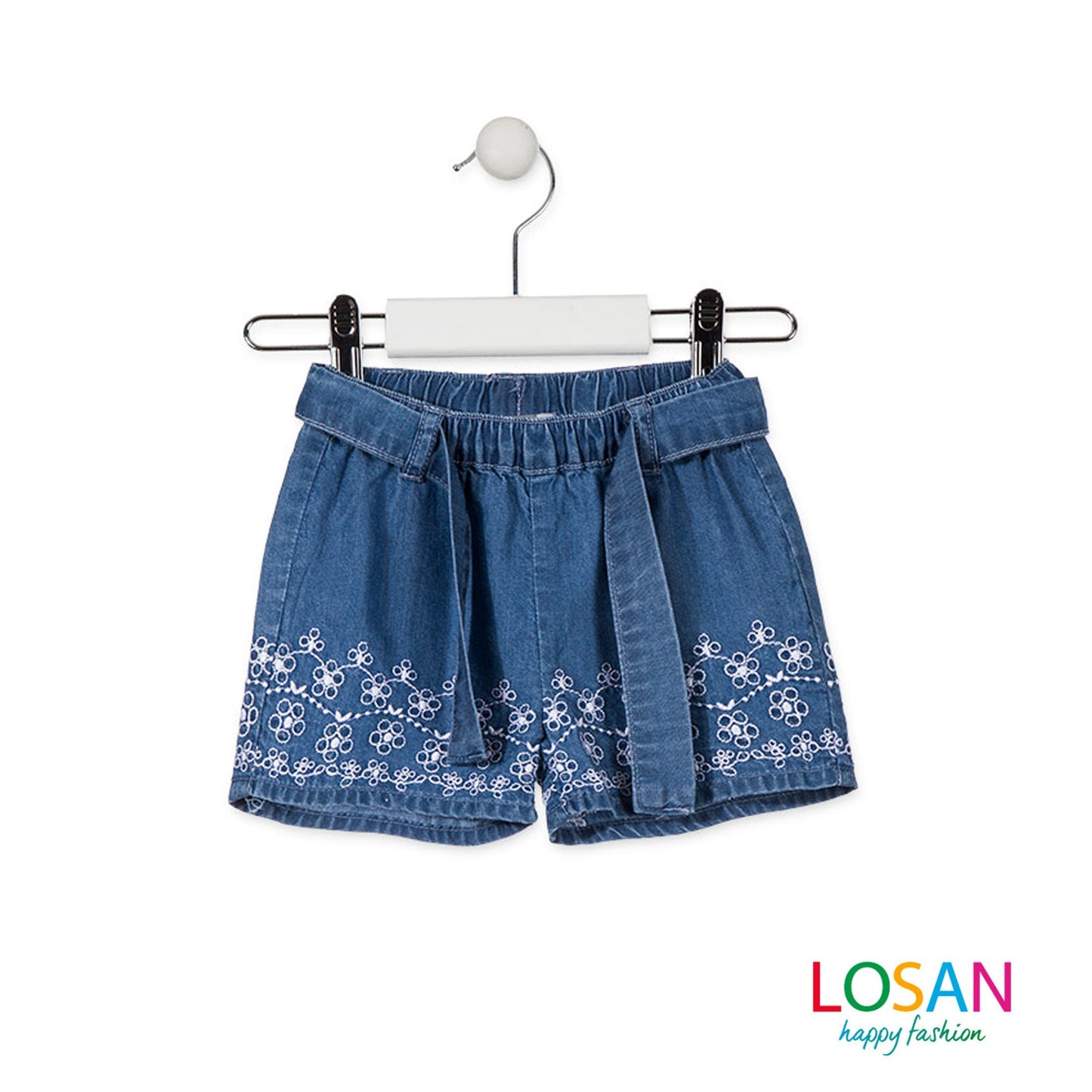 Losan - Completo Maglietta e Shorts in Denim Baby Bambina